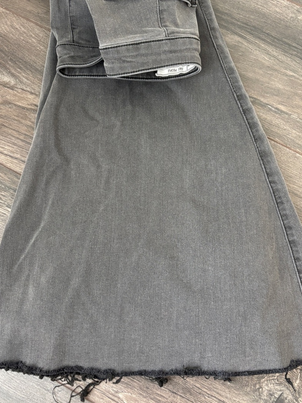 Light Grey Flare Jeans - Picture 7 of 9